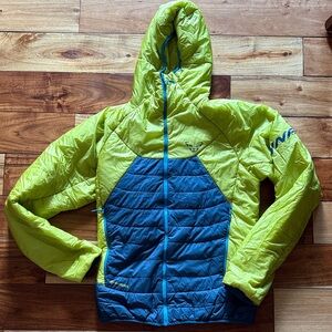 Dynafit Primaloft Hooded Jacket - Blue and Yellow